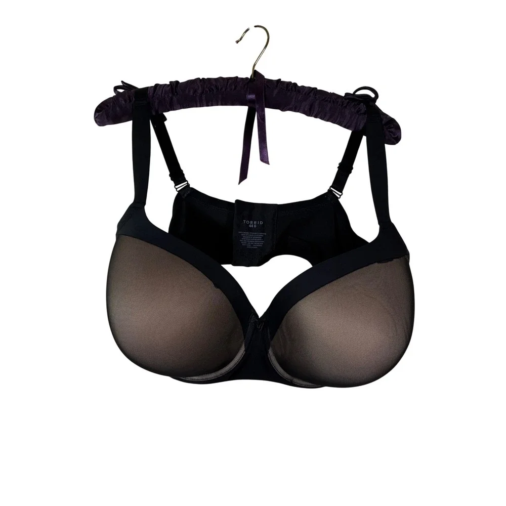 Torrid Bra 44G Black balconette RN148862